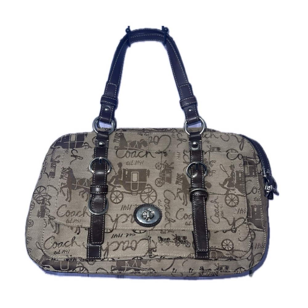 Coach Chelsea Satchel- Horse & Carriage Print